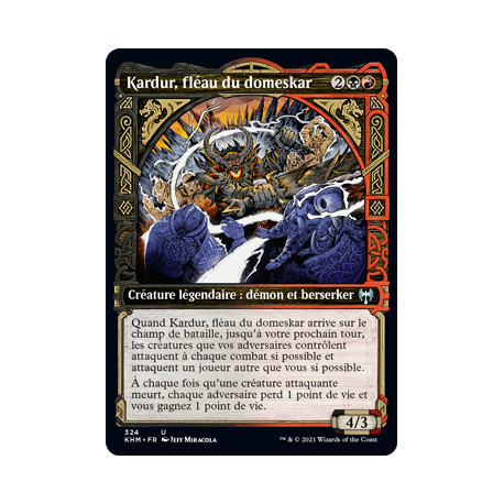 (Foil) Multicolore - Kardur, fléau du domeskar (V2, Showcase Frame) (U) [KHM]