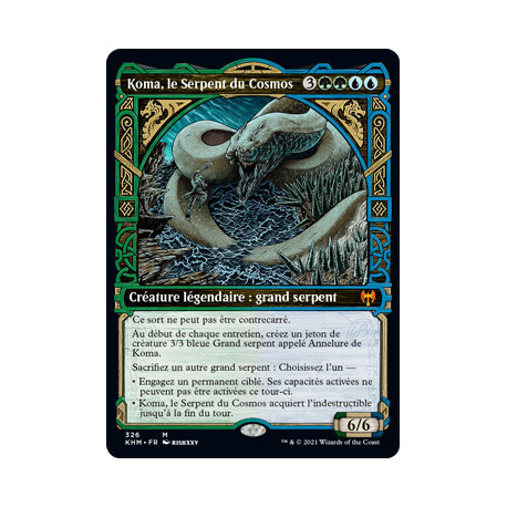 (Foil) Multicolore - Koma, le Serpent du Cosmos (V2, Showcase Frame) (M) [KHM]