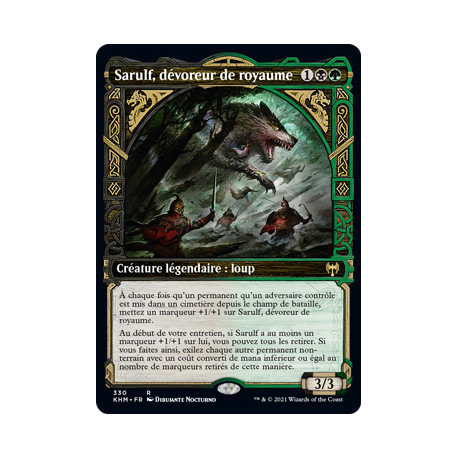(Foil) Multicolore - Sarulf, dévoreur de royaume (V2, Showcase Frame) (R) [KHM]
