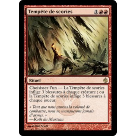 (Foil) Rouge - Tempête de scories (R) [MBS]