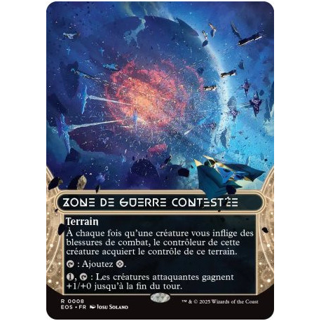 (Foil) Terrain - Zone de guerre contestée (R) [EOS]