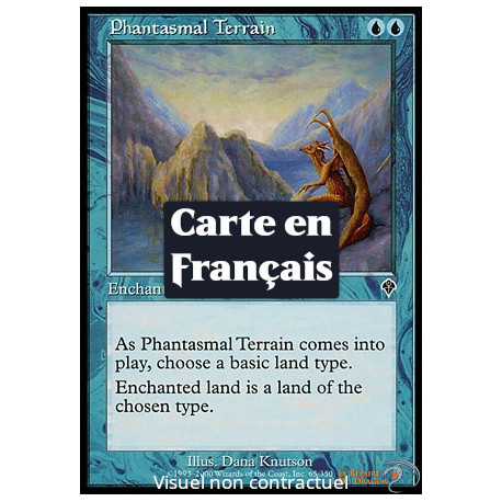(Foil) Bleue - Terrain fantasmatique (C) [INV]