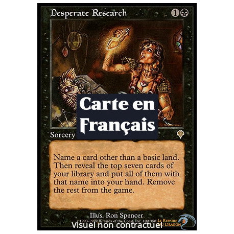 (Foil) Noire - Recherche désespérée (R) [INV]