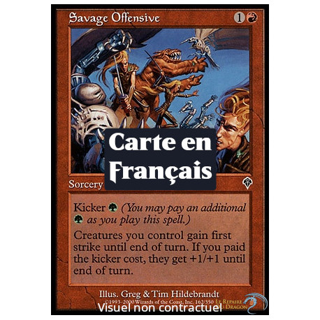 (Foil) Rouge - Offensive sauvage (C) [INV]