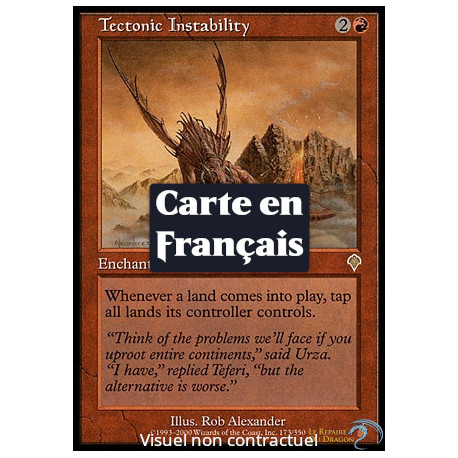 (Foil) Rouge - Instabilité tectonique (R) [INV]