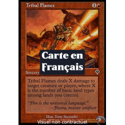 (Foil) Rouge - Flammes tribales (C) [INV]
