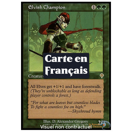 (Foil) Verte - Championne elfe // Champion elfe (R) [INV]