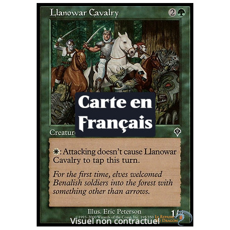 (Foil) Verte - Cavalerie de Llanowar (C) [INV]