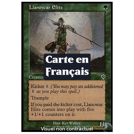 (Foil) Verte - Élite de Llanowar (C) [INV]