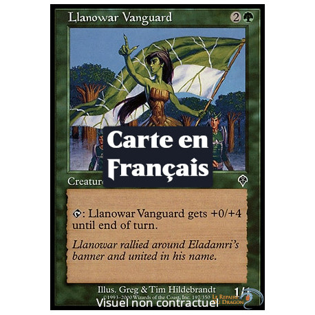 (Foil) Verte - Avant-garde de Llanowar (C) [INV]
