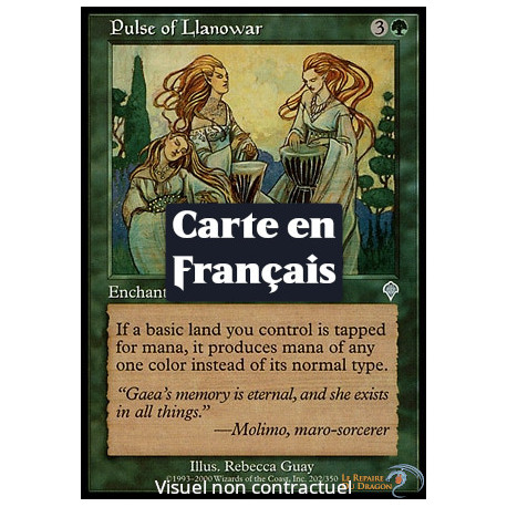 (Foil) Verte - Pulsation de Llanowar (U) [INV]