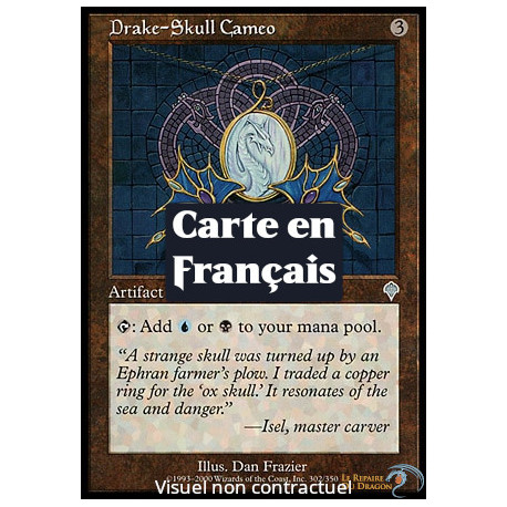 (Foil) Incolore - Camée de crâne de drakôn (U) [INV]