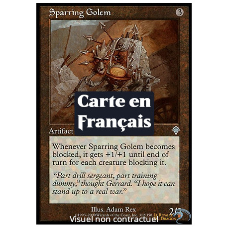 (Foil) Incolore - Golem d'entraînement (U) [INV]
