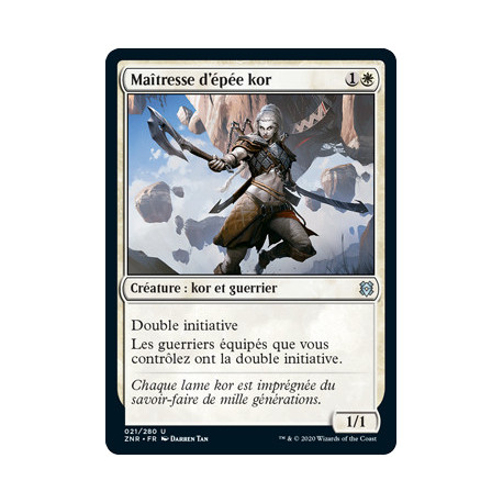 (Foil) Blanche - Maîtresse d'épée kor (U) [ZNR]