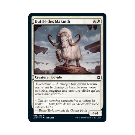 (Foil) Blanche - Buffle des Makindi (V1) (C) [ZNR]