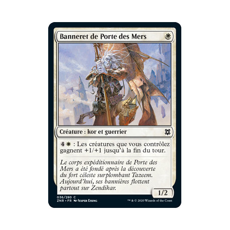 (Foil) Blanche - Banneret de Porte des Mers (C) [ZNR]