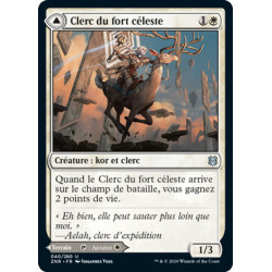 (Foil) Blanche - Clerc du fort céleste // Basilique du fort céleste (U) [ZNR]