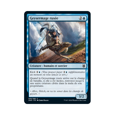 (Foil) Bleue - Geysermage rusée (C) [ZNR]