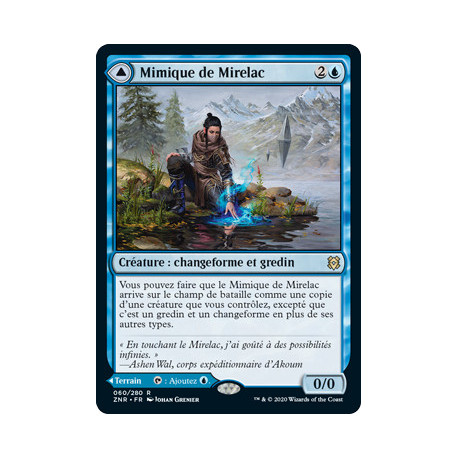 (Foil) Bleue - Mimique de Mirelac // Rivage de Mirelac (R) [ZNR]
