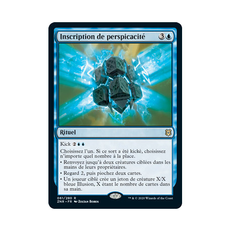 (Foil) Bleue - Inscription de perspicacité (R) [ZNR]