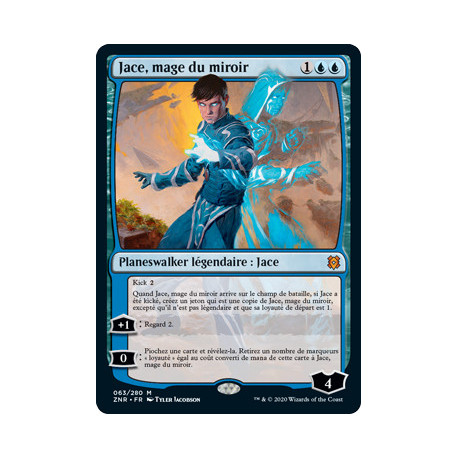 (Foil) Bleue - Jace, mage du miroir (V1) (M) [ZNR]