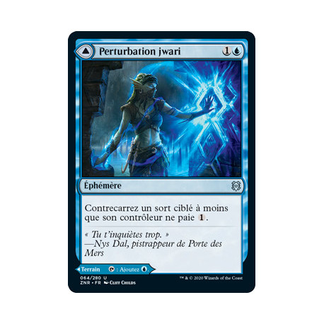 (Foil) Bleue - Perturbation jwari // Ruines jwari (U) [ZNR]