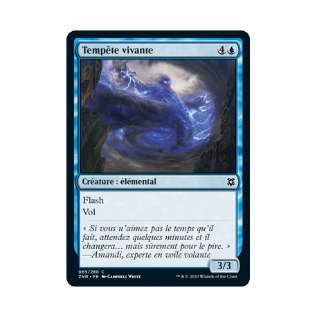 (Foil) Bleue - Tempête vivante (C) [ZNR]