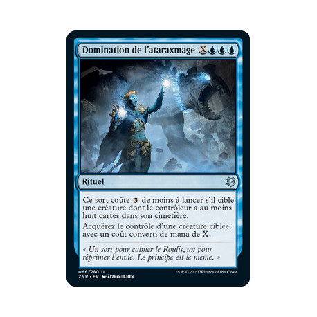 (Foil) Bleue - Domination de l'ataraxmage (U) [ZNR]