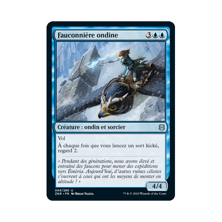 (Foil) Bleue - Fauconnière ondine (U) [ZNR]