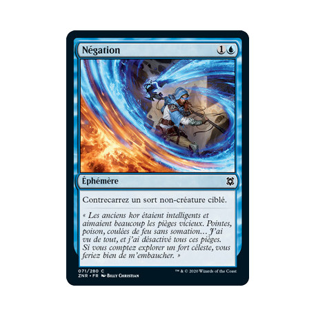 (Foil) Bleue - Négation (C) [ZNR]
