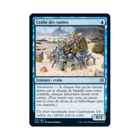 (Foil) Bleue - Crabe des ruines (V1) (U) [ZNR]