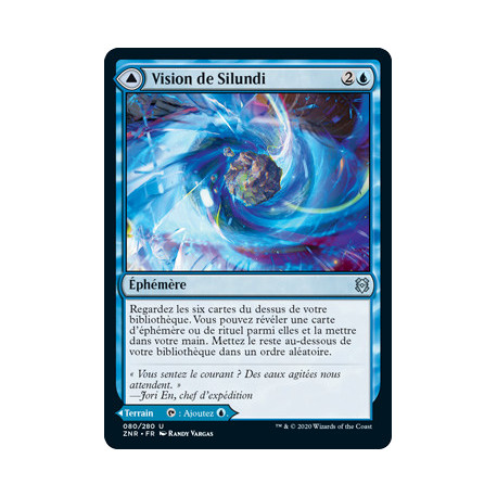 (Foil) Bleue - Vision de Silundi // Île de Silundi (U) [ZNR]