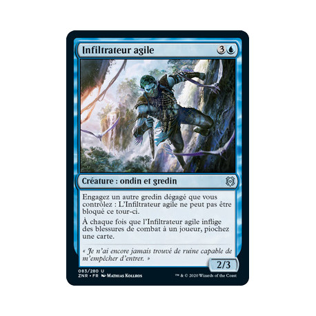 (Foil) Bleue - Infiltrateur agile (U) [ZNR]