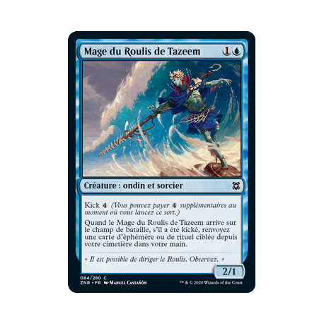 (Foil) Bleue - Mage du Roulis de Tazeem (C) [ZNR]