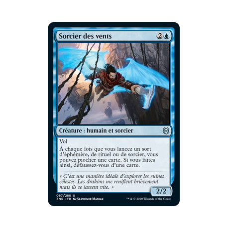(Foil) Bleue - Sorcier des vents (U) [ZNR]