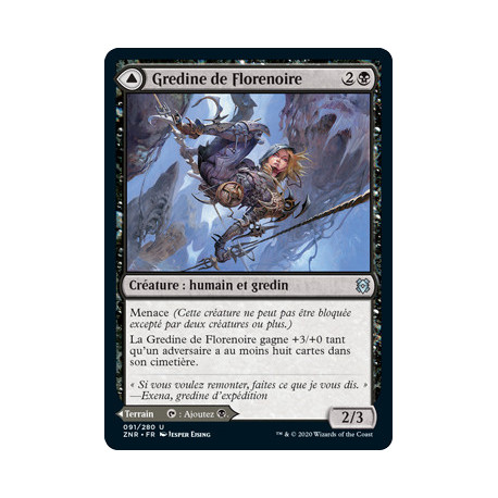 (Foil) Noire - Gredine de Florenoire // Marécage de Florenoire (U) [ZNR]