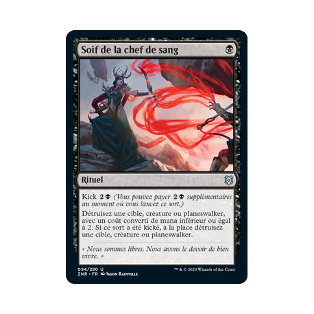 (Foil) Noire - Soif de la chef de sang (U) [ZNR]
