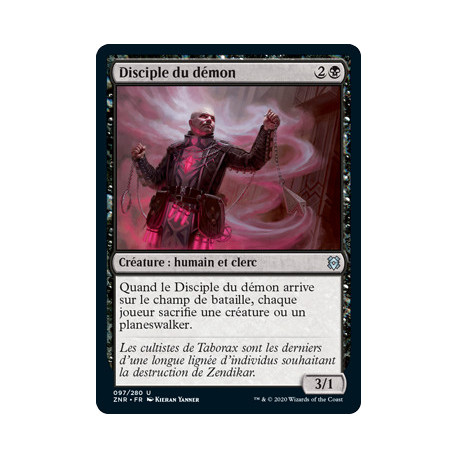 (Foil) Noire - Disciple du démon (U) [ZNR]