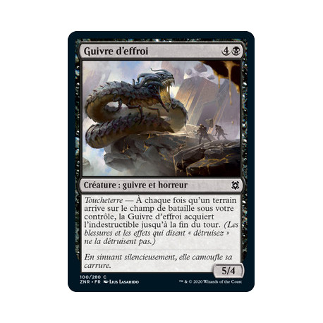 (Foil) Noire - Guivre d'effroi (V1) (C) [ZNR]