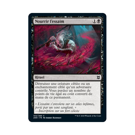 (Foil) Noire - Nourrir l'essaim (C) [ZNR]