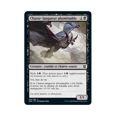 (Foil) Noire - Chasse-langueur abominable (C) [ZNR]