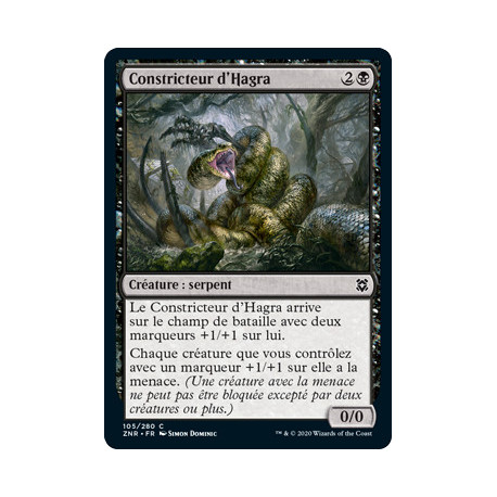 (Foil) Noire - Constricteur d'Hagra (C) [ZNR]