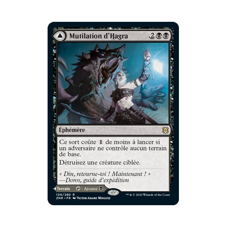 (Foil) Noire - Mutilation d'Hagra // Couvefosse d'Hagra (R) [ZNR]