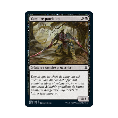 (Foil) Noire - Vampire patricien (C) [ZNR]