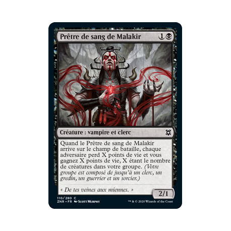 (Foil) Noire - Prêtre de sang de Malakir (C) [ZNR]