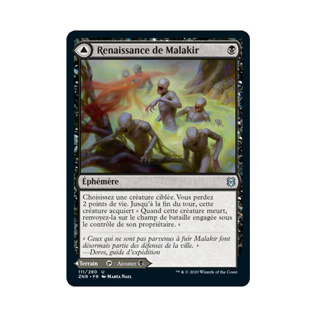 (Foil) Noire - Renaissance de Malakir // Fondrière de Malakir (U) [ZNR]
