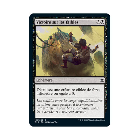 (Foil) Noire - Victoire sur les faibles (C) [ZNR]