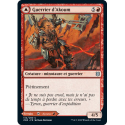 (Foil) Rouge - Guerrier d'Akoum // Crocs d'Akoum (U) [ZNR]