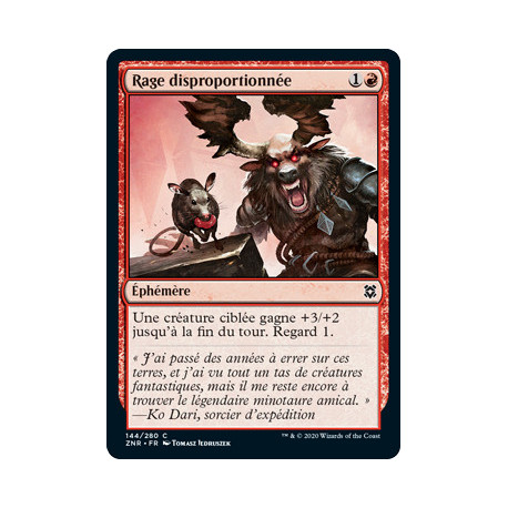 (Foil) Rouge - Rage disproportionnée (C) [ZNR]