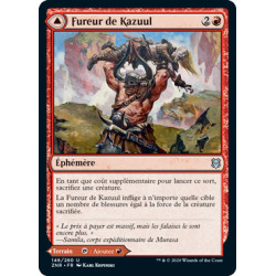 (Foil) Rouge - Fureur de Kazuul // Falaises de Kazuul (U) [ZNR]
